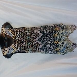 RADZOLI Black cutout Dress  Asymmetric Hem Mini Womens Size S